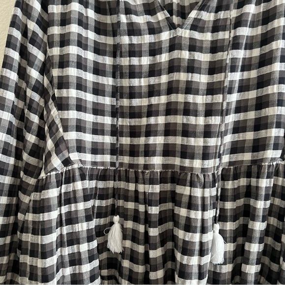 Seafolly Austrailia Black and White Gingham Dress M/L - Picture 2 of 7